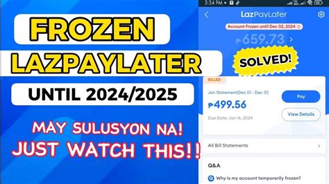 lazpaylater frozen account